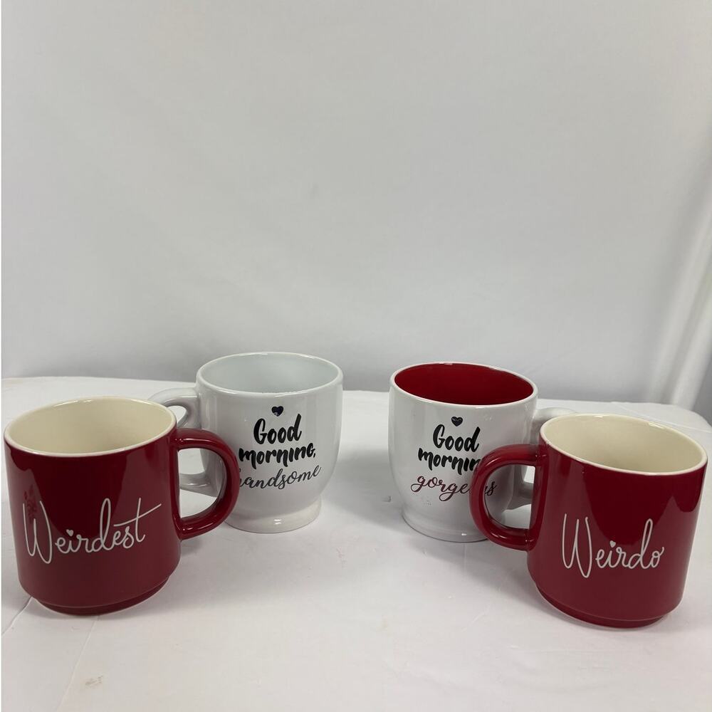 Couples Coffee Mug Set of 4